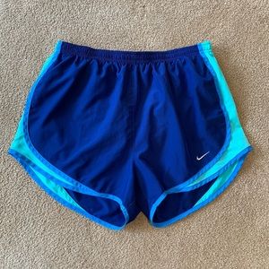 blue Nike dri-fit shorts / size M